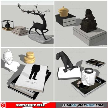 Statue Decor - Sketchup Models By Nha Tay