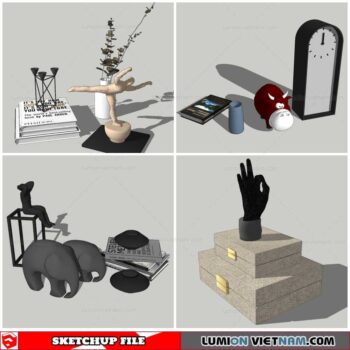 Statue Decor - Sketchup Models By Nha Tay