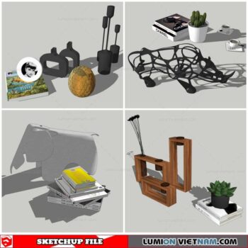 Statue Decor - Sketchup Models By Nha Tay