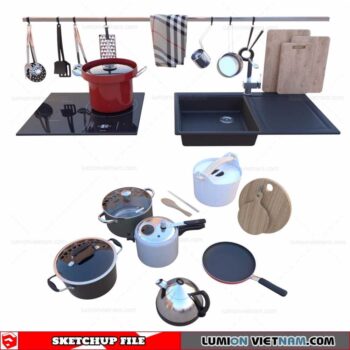 Kitchen Utensils - Sketchup Models By Advizual