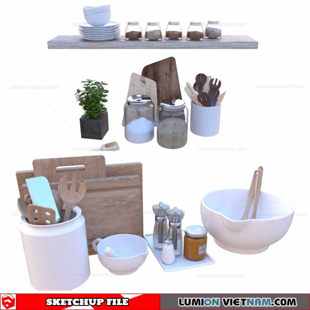211205-Kitchen-Utensils-(2)-Sketchup-Models