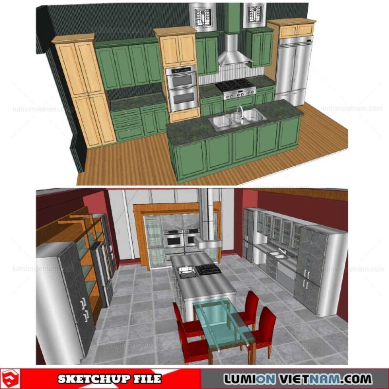 Kitchen Cabinet - Sketchup Models