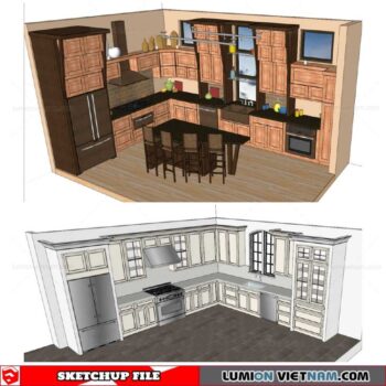 Kitchen Cabinet - Sketchup Models