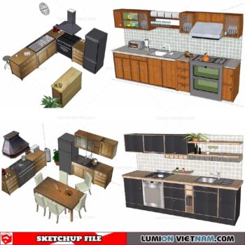 Kitchen Cabinet - Sketchup Models