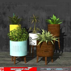 Plant Pots - Sketchup Models
