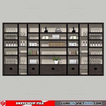 Liquor Cabinet - Sketchup Models