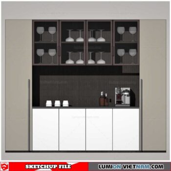 Liquor Cabinet - Sketchup Models