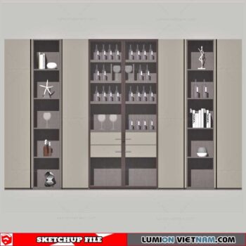 Liquor Cabinet - Sketchup Models