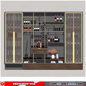 Liquor Cabinet - Sketchup Models