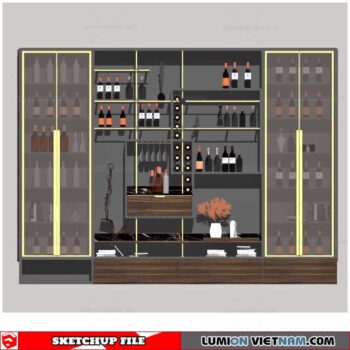 Liquor Cabinet - Sketchup Models