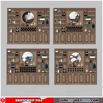 Liquor Cabinet - Sketchup Models