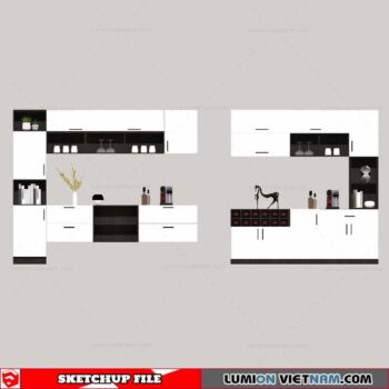 Liquor Cabinet - Sketchup Models