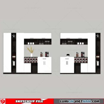 Liquor Cabinet - Sketchup Models