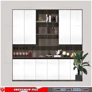 Liquor Cabinet - Sketchup Models