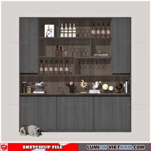 Liquor Cabinet - Sketchup Models