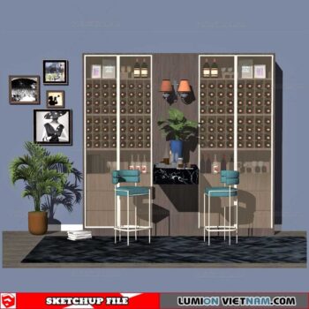 Liquor Cabinet - Sketchup Models