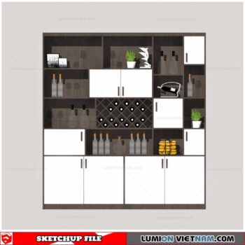 Liquor Cabinet - Sketchup Models