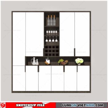 Liquor Cabinet - Sketchup Models