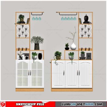 Liquor Cabinet - Sketchup Models