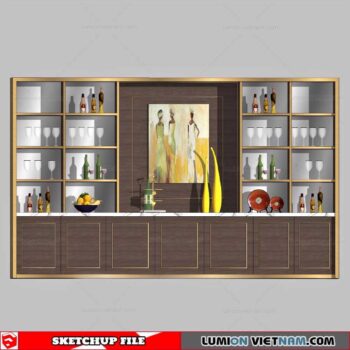 Liquor Cabinet - Sketchup Models