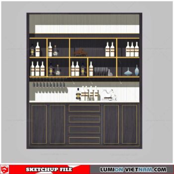 Liquor Cabinet - Sketchup Models