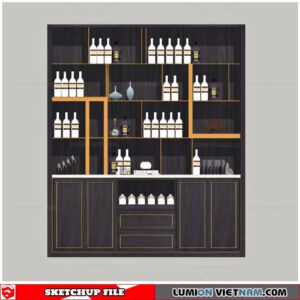 Liquor Cabinet - Sketchup Models