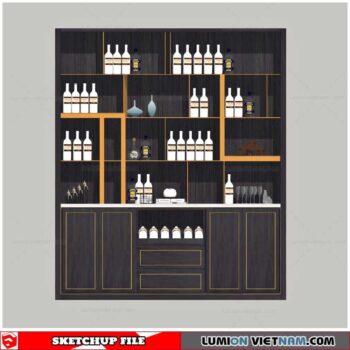 Liquor Cabinet - Sketchup Models