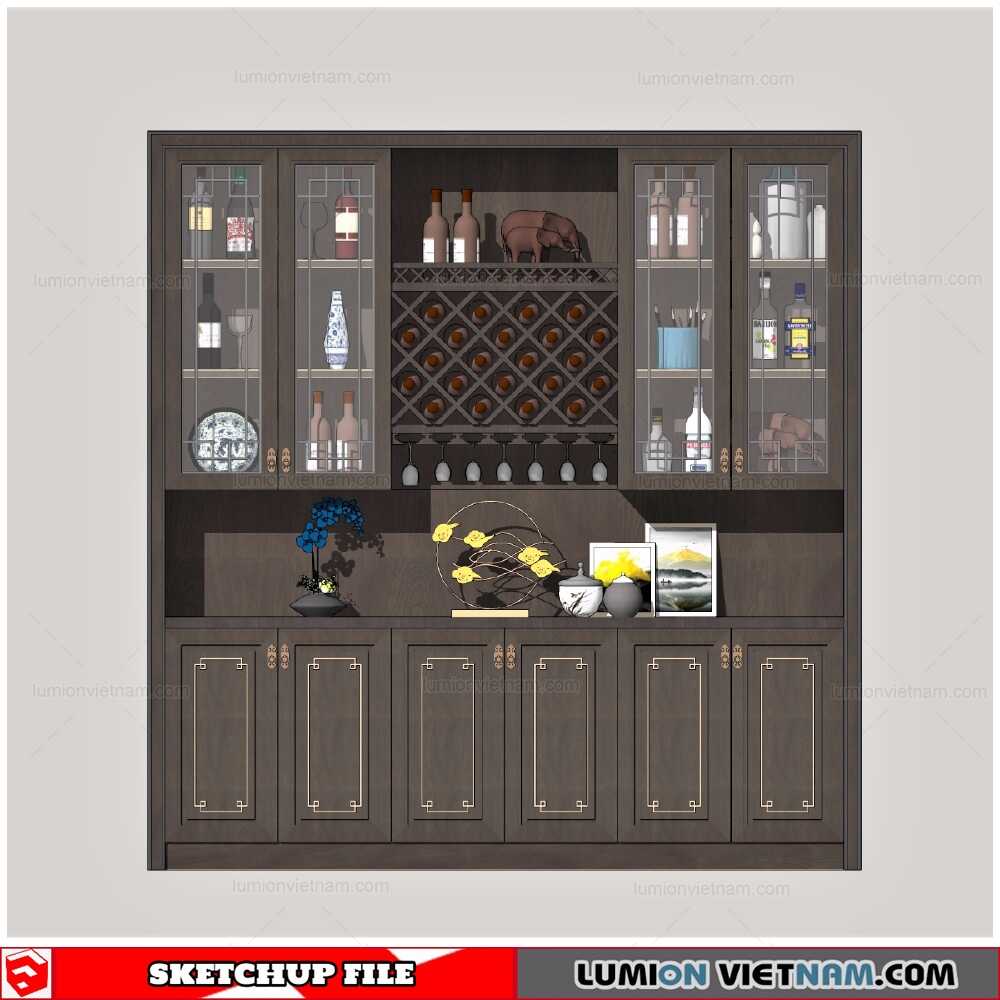 211216-Liquor-Cabinet-(8)-Sketchup-Models