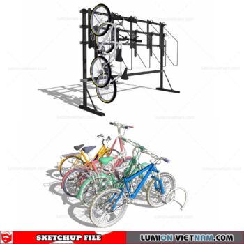 Bike Rack - Sketchup Models