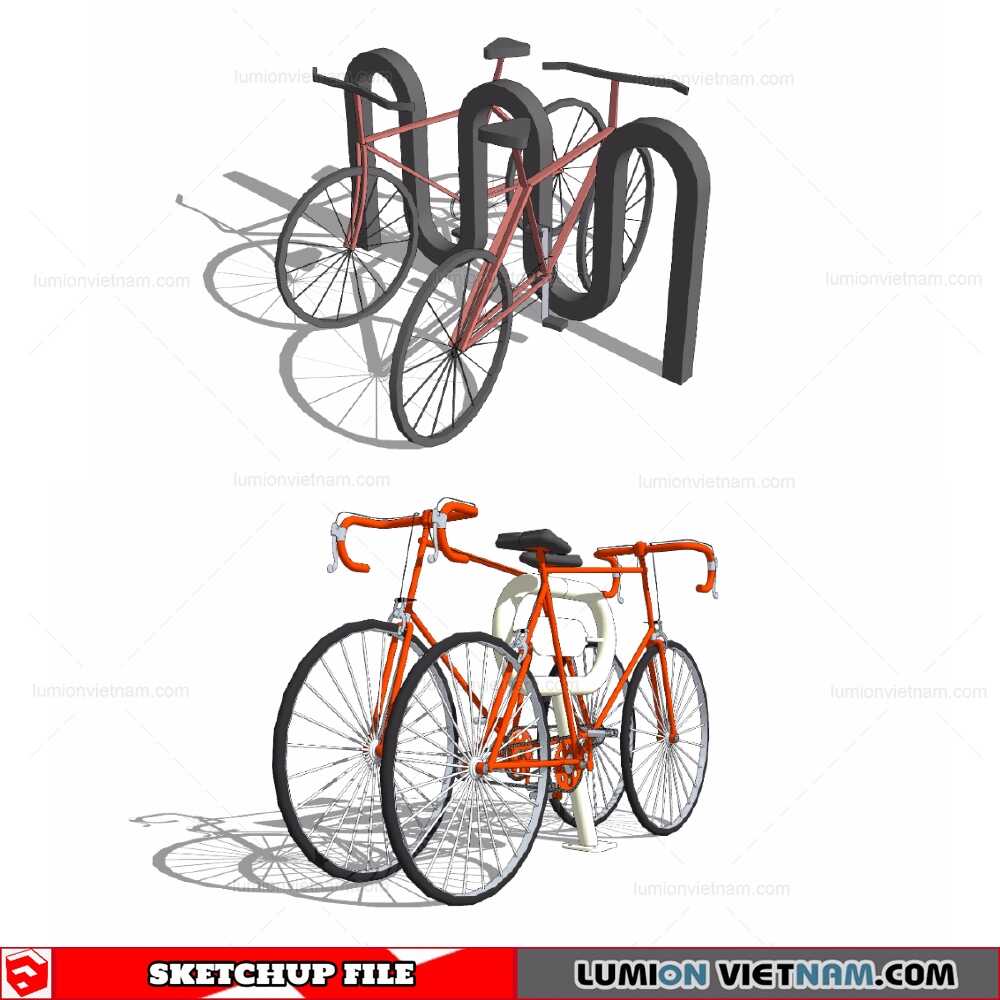 211217-Bike-Rack-(3)-Sketchup-Models
