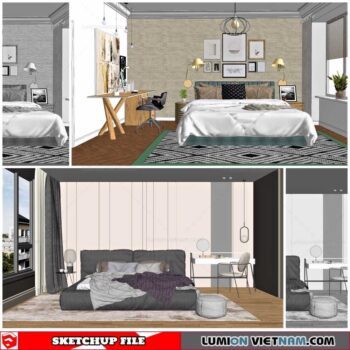 Combo Bed - Sketchup Models