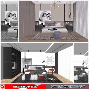 Combo Bed - Sketchup Models