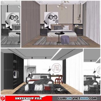 Combo Bed - Sketchup Models
