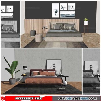 Combo Bed - Sketchup Models