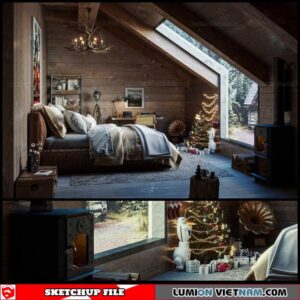 Bedroom - Sketchup Interior Scene By Tô Dũng