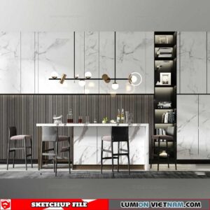 Kitchen Bar Table - Sketchup Models By Cuong Covua