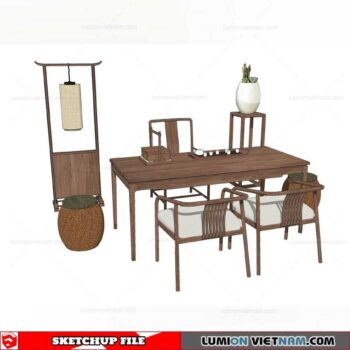 Tea Table - Sketchup Models