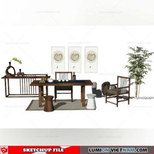 Tea Table - Sketchup Models