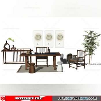 Tea Table - Sketchup Models