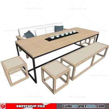 Tea Table - Sketchup Models