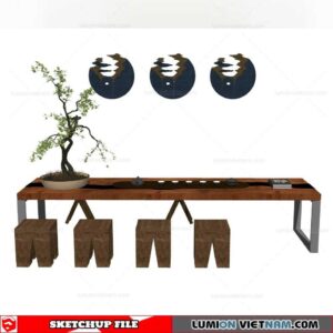 Tea Table - Sketchup Models