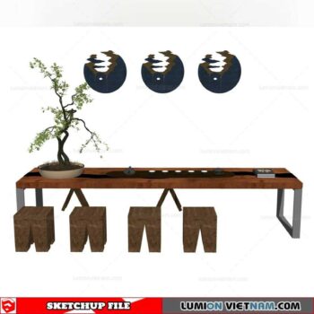 Tea Table - Sketchup Models