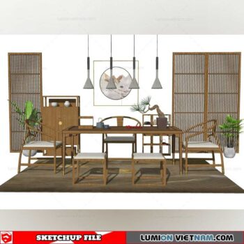 Tea Table - Sketchup Models