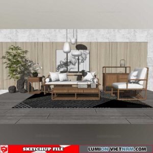 Tea Table - Sketchup Models