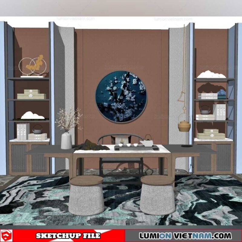 Tea Table - Sketchup Models