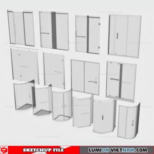 Shower Glass Panels - Sketchup Models By Cuong Covua