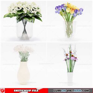 Flower Vase - Sketchup Models By Cuong Covua