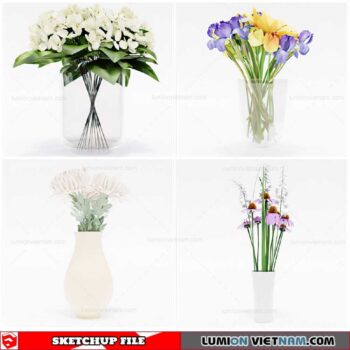 Flower Vase - Sketchup Models By Cuong Covua