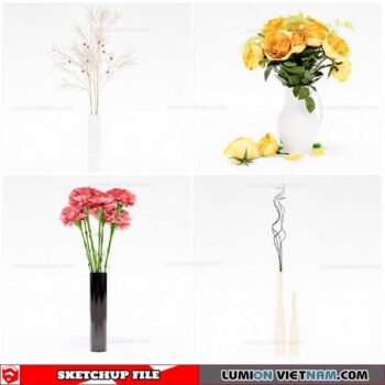 Flower Vase - Sketchup Models By Cuong Covua