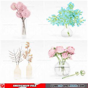 Flower Vase - Sketchup Models By Cuong Covua